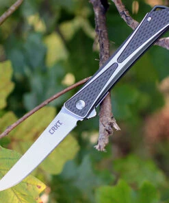 CRKT 7530 Crossbones, 3.5" AUS 8 Plain Blade, Two-Tone Brushed Aluminum Handle