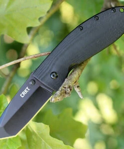 CRKT 7740 Gungho, 2.75" 8Cr13MoV Plain Blade, Black G-10 Handle