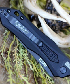 Kershaw Knives Kershaw 7800BLK Launch #6 Auto, 3.75" CPM154 Plain Blade, Black Anodized Aluminum Handle -Knifeworks Sales Store 7800BLK.3 61423.1578935106