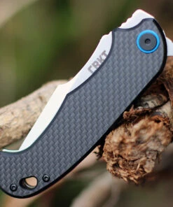 CRKT 7920 P.S.D. Assisted Opening, 3.63" 1.4116 Steel Satin Plain Blade, Black G10 w/ Carbon Fiber Overlay Handle -Knifeworks Sales Store 7920.3 67287.1612473706