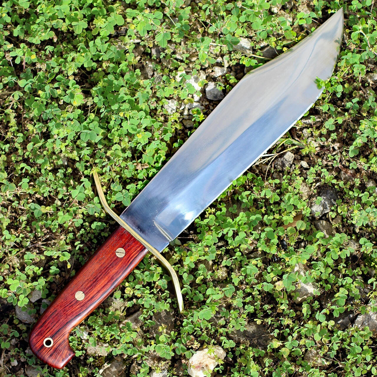 COLD STEEL WILD WEST BOWIE 81B, 10 3/4" 1090 CARBON STEEL BLADE, ROSEWOOD SCALES HANDLE 2 COLD STEEL WILD WEST BOWIE 81B, 10 3/4" 1090 CARBON STEEL BLADE, ROSEWOOD SCALES HANDLE - Image 2