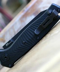 Benchmade Knives Benchmade 8551SBK Mediator, 3.30" CPM-S90V Tanto Black Part Serrated Blade, Black G-10 Handle -Knifeworks Sales Store 8551SBK.4 34442.1588687485