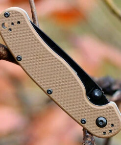 Ontario 8830CB Rat II Folder, 3" D2 Plain Black Blade, Coyote Brown Nylon Handle -Knifeworks Sales Store 8830cb.2 33972.1566585883