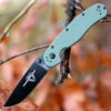 Ontario 8830OD Rat II Folder, 3" D2 Plain Black Blade, Olive Drab Nylon Handle