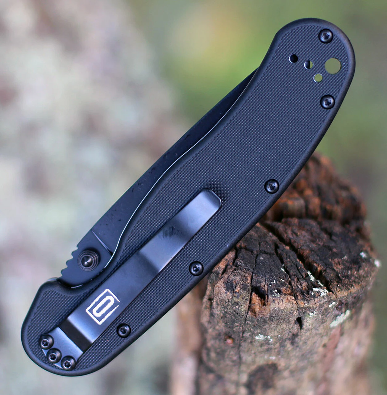 Ontario Rat Folder, Black Blade, Black Handle, PlainEdge 4 Ontario Rat Folder, Black Blade, Black Handle, PlainEdge - Image 4