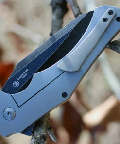 Ontario 8876 Carter 2quared, 3.4" D2 Plain Blade, Titanium Handle -Knifeworks Sales Store 8876.2 76061.1566585998