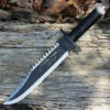 Rambo 9295 First Blood Part II Signature Edition, 10" 420 Plain Blade, Black Nylon Cord-wrapped Handle