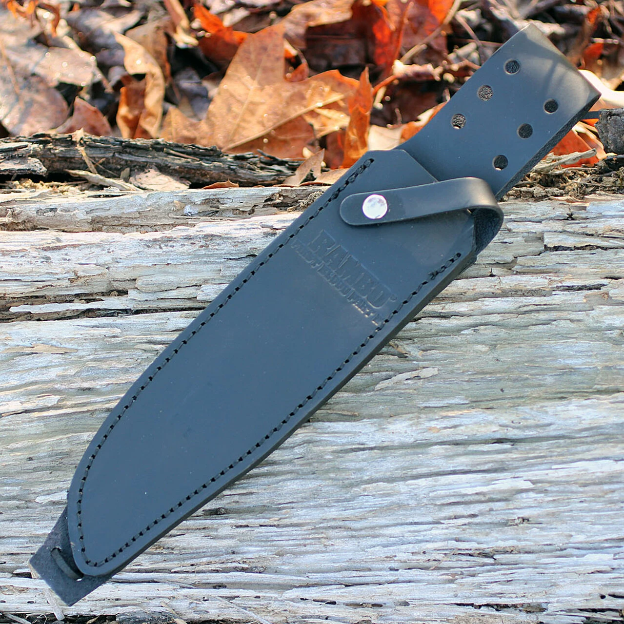 Rambo 9294 First Blood Part II Standard Edition, 10" 420 Plain Blade, Black Nylon Cord-wrapped Handle 3 Rambo 9294 First Blood Part II Standard Edition, 10" 420 Plain Blade, Black Nylon Cord-wrapped Handle - Image 3