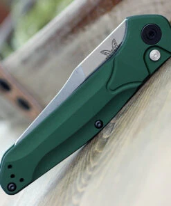 Benchmade Knives Benchmade 9400 Auto Osborne, 3.40" CPM-S30V Satin Plain Blade, Green Aluminum Handle -Knifeworks Sales Store 9400.6 18182.1594996921