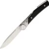 Actilam T3BC Black Corian Folder with Clip, 3.25 in. X50CrMoV15N Plain Blade