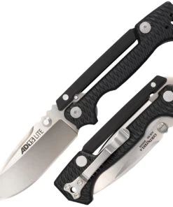 Cold Steel AD-15 Lite CS-58SQL, 3.5" AUS 10A Plain Blade, Black Griv-Ex Handle