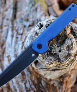 Arcform Darcform Slimfoot Folding - Blk Ti / Blue G10 (3.5" M390 Blk)