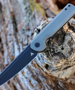 Arcform Darcform Slimfoot Folding - Blk Ti / Gray G10 (3.5" M390 Blk)