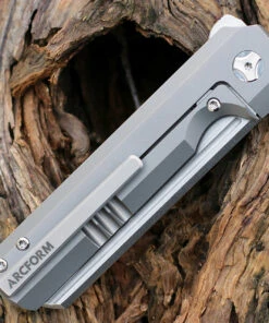 Arcform Slimfoot Folding - Ti / Blue G10 (3.5" M390 Satin Sheepsfoot) -Knifeworks Sales Store AF45159.2 16311.1645633902