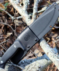 Akeron SFS 001 Fixed Blade by Tony Lopes , 7" N690 Stonewash Plain Blade, Black G10 Handle -Knifeworks Sales Store AKN001.2 21970.1615313161