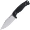 Akeron Eklipse by Tony Lopes AKN003, 3" N690 Stonewashed Blade, Black G-10 Handle