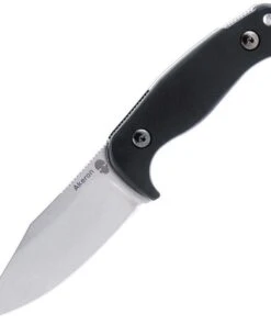 Akeron Eklipse by Tony Lopes AKN003, 3" N690 Stonewashed Blade, Black G-10 Handle