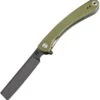 Artisan Cutlery Artisan Small Orthodox ATZ1817PSBGNF, 2.75" Black D2 Steel Blade, Green G10 Handle