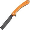Artisan Cutlery Artisan Orthodox ATZ1817PSBOEF, 2.75" Black D2 Steel Blade, Orange G10 Handle