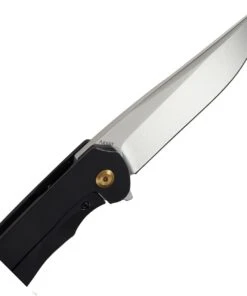 Kansept Knives K1004A3 Agent, 3.75" CPM-S35VN Stonewashed/Satin Blade, Black Anodized Titanium Handle -Knifeworks Sales Store Agent Framelock K1004A3 3 43461.1611153237