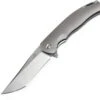 Kansept Knives K1004T2 Agent, 3.75" CPM-S35VN Tanto Blade, Bead Blast Finish Titanium Handle