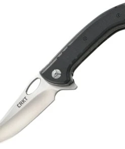 CRKT Avant-Tac Linerlock CR5820, 3.628" 8Cr13MoV Plain Blade, Black G10 Handle