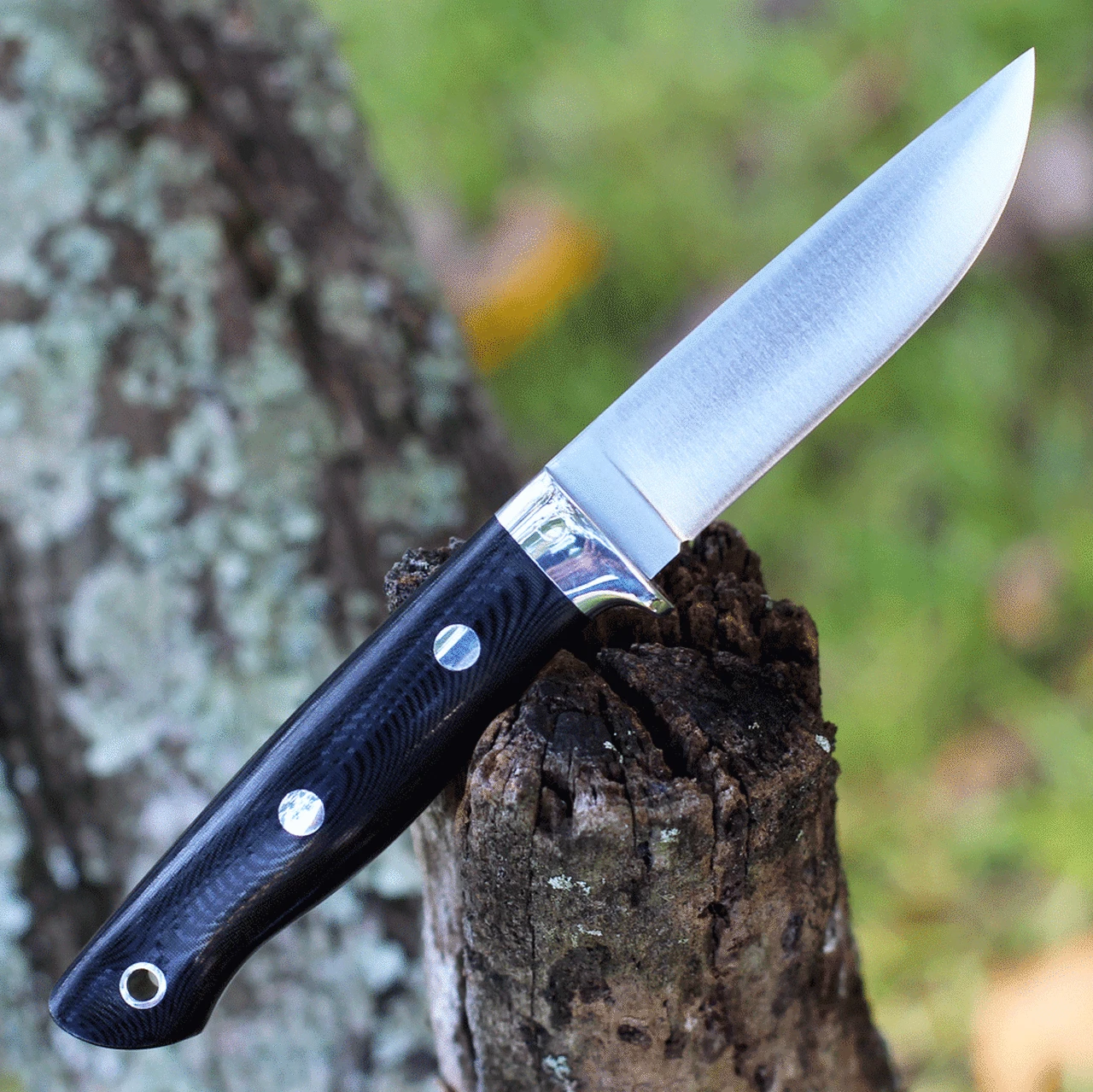 Bark River Knives Bark River Mountaineer II - Black Canvas Micarta (3.5" CPM CRU-Wear) 02-064-MBC 2 Bark River Knives Bark River Mountaineer II - Black Canvas Micarta (3.5" CPM CRU-Wear) 02-064-MBC - Image 2