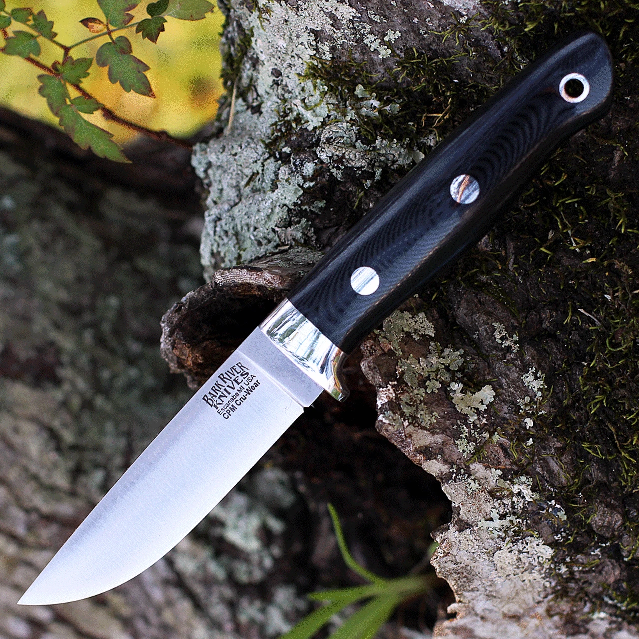 Bark River Knives Bark River Mountaineer II - Black Canvas Micarta (3.5" CPM CRU-Wear) 02-064-MBC 1 Bark River Knives Bark River Mountaineer II - Black Canvas Micarta (3.5" CPM CRU-Wear) 02-064-MBC