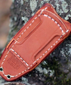 Bark River Knives Bark River Bravo 1 Natural Canvas Micarta (4.2" CPM-3V) 07-122MNC -Knifeworks Sales Store BA0307 Sheath 42354.1631021238