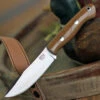 Bark River Knives Mini Aurora Hunter BA06028MNC, 3.71" CPM 3V Plain Blade, Natural Canvas Micarta Handle