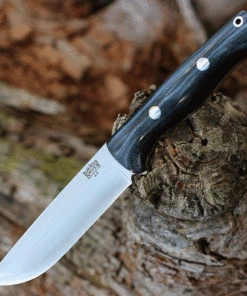 Bark River Knives Bark River Bravo 1.25 Rampless - Black Micarta (5" A2) 07-115-M-BCR