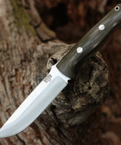 Bark River Knives Bark River Bravo 1.25 - Green Micarta (5" A2 Satin) 07-115-M-GC
