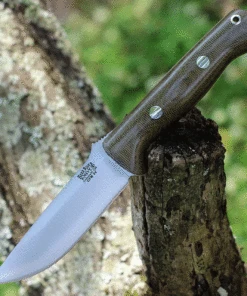 Bark River Knives Bark River Bravo 1 Green Canvas Micarta (4.2" CPM-3V) 07-122M-GC
