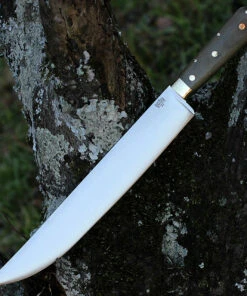 Bark River Knives Bark River Edwin Forrest Bowie - Green Canvas Micarta (12.25" A2 Satin) 08-315M-GC