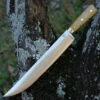 Bark River Knives Bark River Edwin Forrest Bowie - Natural Canvas Micarta (12.25" A2 Satin) 08-315M-NC