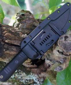 Bastinelli Creations Montana Fixed Blade BAS225, 6.5" N690 Black Plain Blade, Black Kraton Handle, Black Kydex Sheath -Knifeworks Sales Store BA225S.2 73630.1623944637