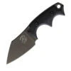 Bastinelli Creations BB Drago Cutter V2 Fixed Blade, 2.00" N690 Black PVD Coated Blade, Black G-10 Handles, Kydex Sheath