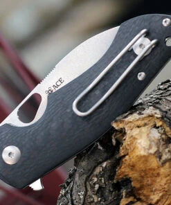 GiantMouse ACE Biblio Flipper, 2.875" M390 Satin Plain Blade, Carbon Fiber Handle -Knifeworks Sales Store BIBLIO CF SATIN.1 72359.1615919634