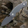 GiantMouse ACE Biblio Flipper, 2.9" PVD Stonewashed M390 Drop Point Blade, PVD Stonewashed Titanium Handle
