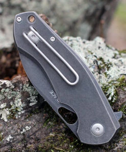 GiantMouse ACE Biblio Flipper, 2.9" PVD Stonewashed M390 Drop Point Blade, PVD Stonewashed Titanium Handle -Knifeworks Sales Store BIBLIO TI PVD.3 46229.1611767959