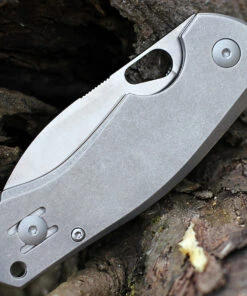 GiantMouse ACE Biblio Flipper, 2.9" Satin M390 Drop Point Blade, Titanium Handle -Knifeworks Sales Store BIBLIO TI SATIN.3 77505.1611765756
