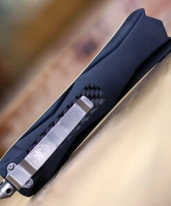 CobraTec Knives BLKKCDAG2SS Black King Cobra, 4" D2 Steel Serrated Dagger Blade, Anodized Aviation Aluminum Handle -Knifeworks Sales Store BLKKCDAG2SS.2 45522.1611934007