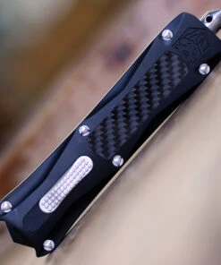 CobraTec Knives BLKKCDAG2SS Black King Cobra, 4" D2 Steel Serrated Dagger Blade, Anodized Aviation Aluminum Handle -Knifeworks Sales Store BLKKCDAG2SS.3 35086.1611934007