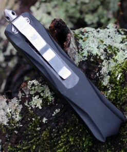 CobraTec Knives BLKKCDS Black King Cobra, 4" D2 Steel Drop Point Serrated Blade, Anodized Aviation Aluminum Handle w/ Carbon Fiber Inlay -Knifeworks Sales Store BLKKCDS.2 34530.1611784456