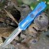 CobraTec Knives BLUKCDAGNS Blue King Cobra, 4" D2 Steel Blade Dagger, Anodized Aviation Aluminum Handle
