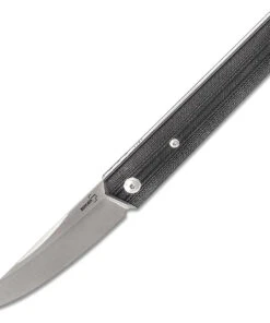 Boker Plus Kwaiken Fixed Blade 02BO800, 3" Sandvik 14C28N Satin Plain Blade, Black G-10 Handle
