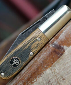 Boker Solingen Barlow Castle Burg 113941, 2.56" O1 Carbon Steel Acid Wash, Oak Wood Handle-Limited to 1133 -Knifeworks Sales Store BO113941.2 18001.1598458848