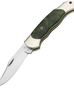 Boker Boy Scout - Green Curly Birch (2.24" N690 Satin) 118118