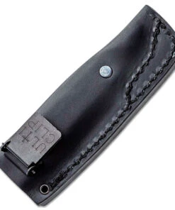 Boker AK1 Fixed Blade 123502, 3" RWL-34 Satin Reverse Tanto Blade, Mustard Burlap Micarta Handle, Black Leather Sheath -Knifeworks Sales Store BO123502 5 83533.1619705805