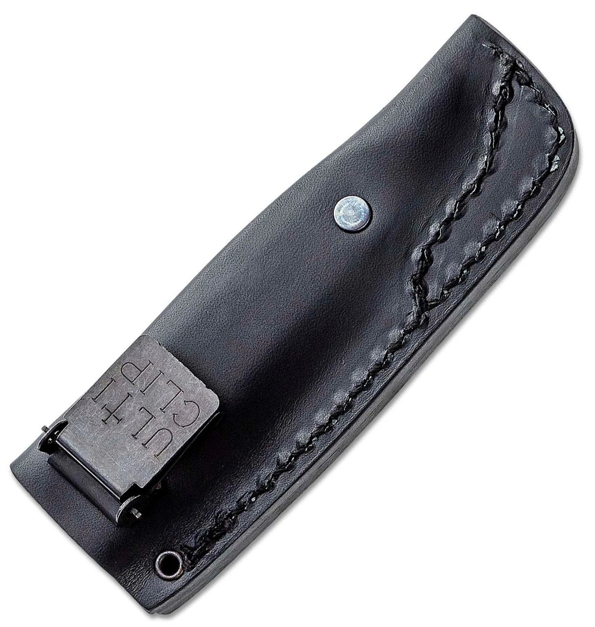 Boker AK1 Fixed Blade 121502, 3" RWL-34 Satin Reverse Tanto Blade, Bison Burlap Micarta Handle, Black Leather Sheath 4 Boker AK1 Fixed Blade 121502, 3" RWL-34 Satin Reverse Tanto Blade, Bison Burlap Micarta Handle, Black Leather Sheath - Image 4